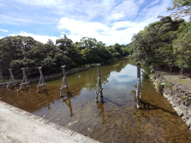 川の中