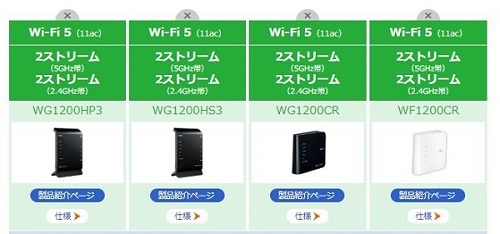 Aterm WG1200シリーズ
