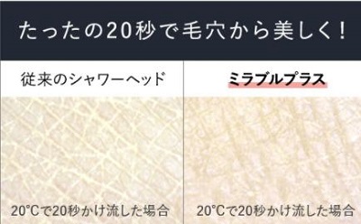 「ミラブルプラス」毛穴の奥から洗い上げる驚きの洗浄力！