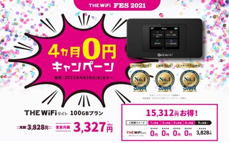 モバイルWiFi「THE Wi-Fi」