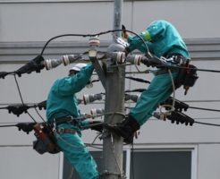 電線復旧工事