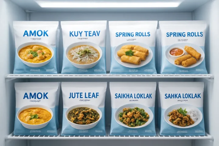 カンボジア料理の冷凍・保存食品