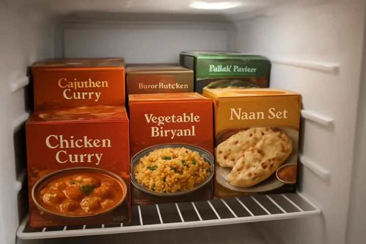 インド料理の冷凍・保存食品